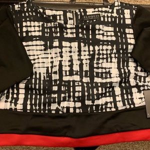 BRAND NEW- Women’s Plus Size Matching Long Sleeve Mid Top and Matching Skirt